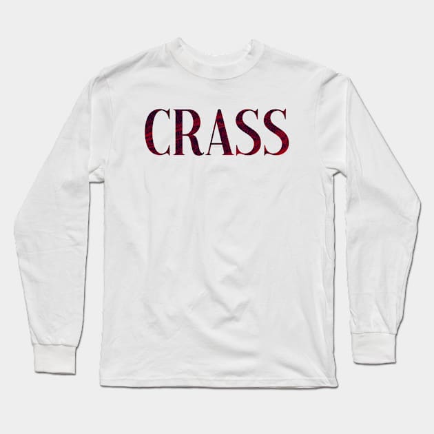 Crass - Simple Typography Style Long Sleeve T-Shirt by Sendumerindu